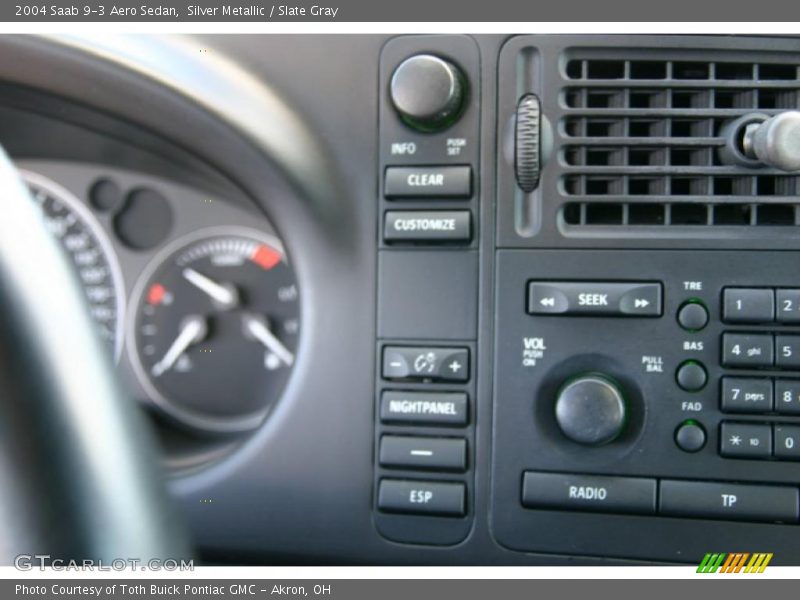 Silver Metallic / Slate Gray 2004 Saab 9-3 Aero Sedan