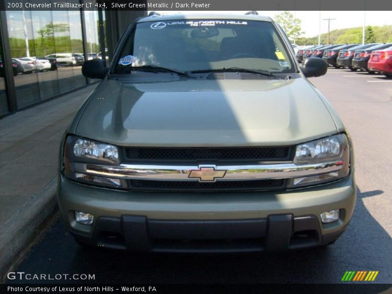 Silver Green Metallic / Dark Pewter 2003 Chevrolet TrailBlazer LT 4x4