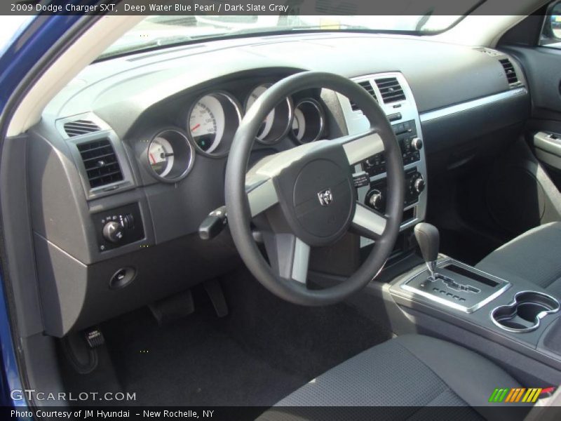 Deep Water Blue Pearl / Dark Slate Gray 2009 Dodge Charger SXT