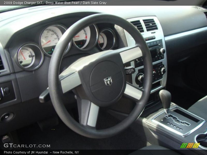 Deep Water Blue Pearl / Dark Slate Gray 2009 Dodge Charger SXT