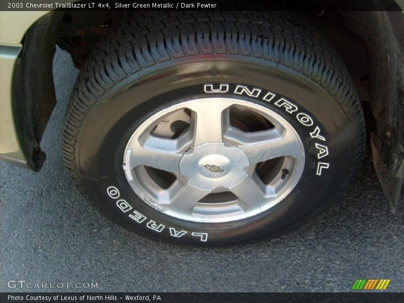 Silver Green Metallic / Dark Pewter 2003 Chevrolet TrailBlazer LT 4x4