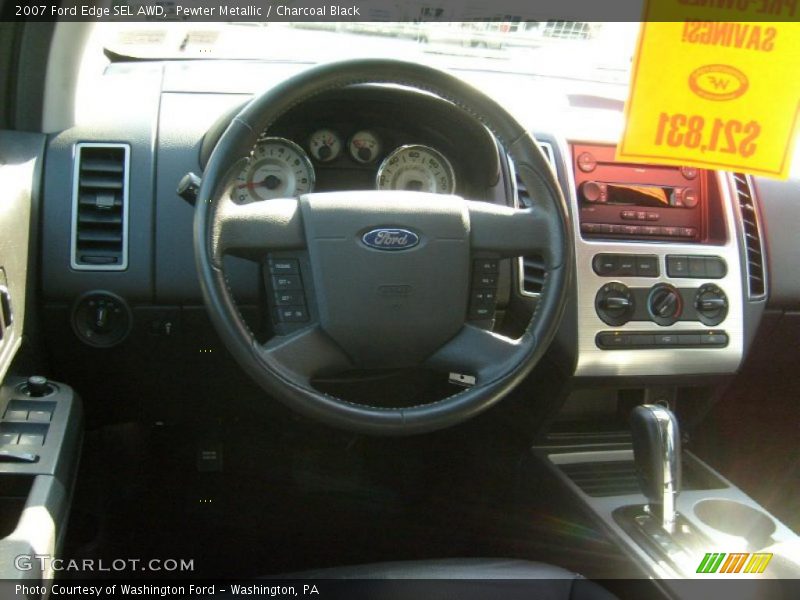 Pewter Metallic / Charcoal Black 2007 Ford Edge SEL AWD