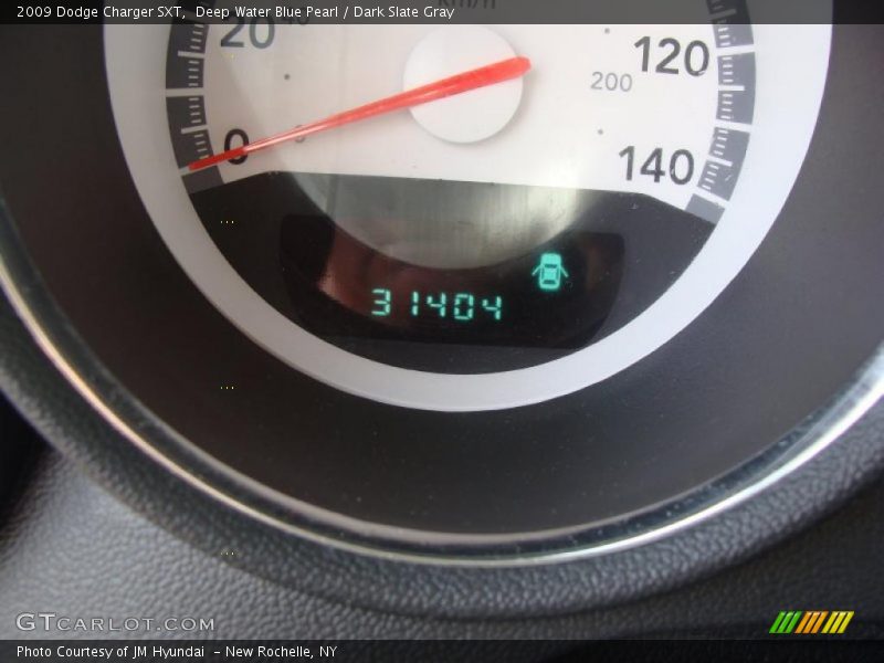 Deep Water Blue Pearl / Dark Slate Gray 2009 Dodge Charger SXT