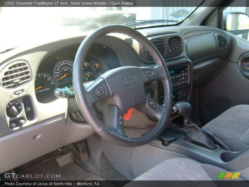 Silver Green Metallic / Dark Pewter 2003 Chevrolet TrailBlazer LT 4x4