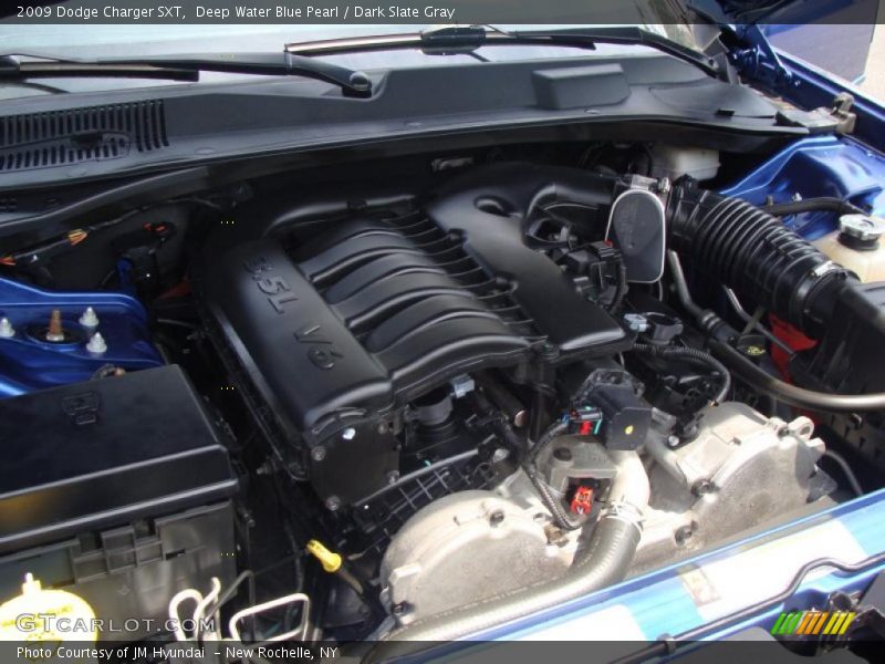 Deep Water Blue Pearl / Dark Slate Gray 2009 Dodge Charger SXT