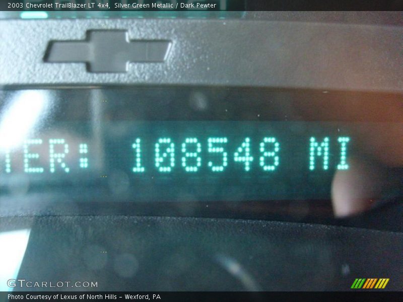 Silver Green Metallic / Dark Pewter 2003 Chevrolet TrailBlazer LT 4x4