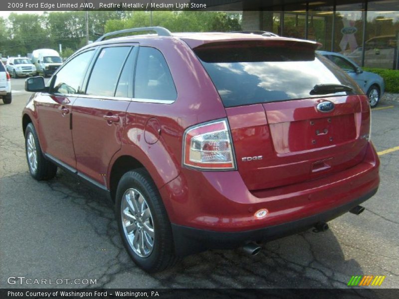 Redfire Metallic / Medium Light Stone 2009 Ford Edge Limited AWD