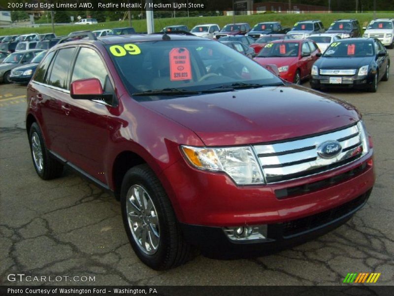 Redfire Metallic / Medium Light Stone 2009 Ford Edge Limited AWD