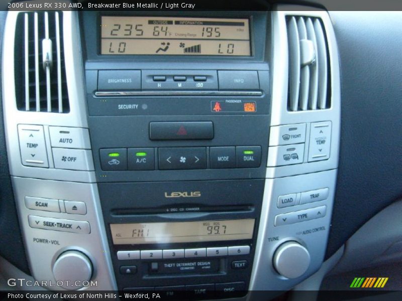 Breakwater Blue Metallic / Light Gray 2006 Lexus RX 330 AWD
