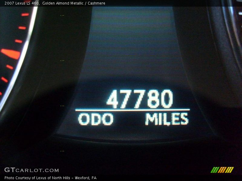 Golden Almond Metallic / Cashmere 2007 Lexus LS 460