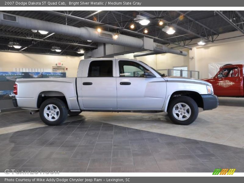 Bright Silver Metallic / Medium Slate Gray 2007 Dodge Dakota ST Quad Cab