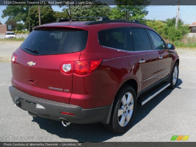 Red Jewel Tintcoat / Light Gray 2010 Chevrolet Traverse LTZ