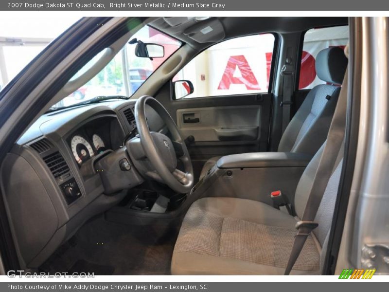 Bright Silver Metallic / Medium Slate Gray 2007 Dodge Dakota ST Quad Cab