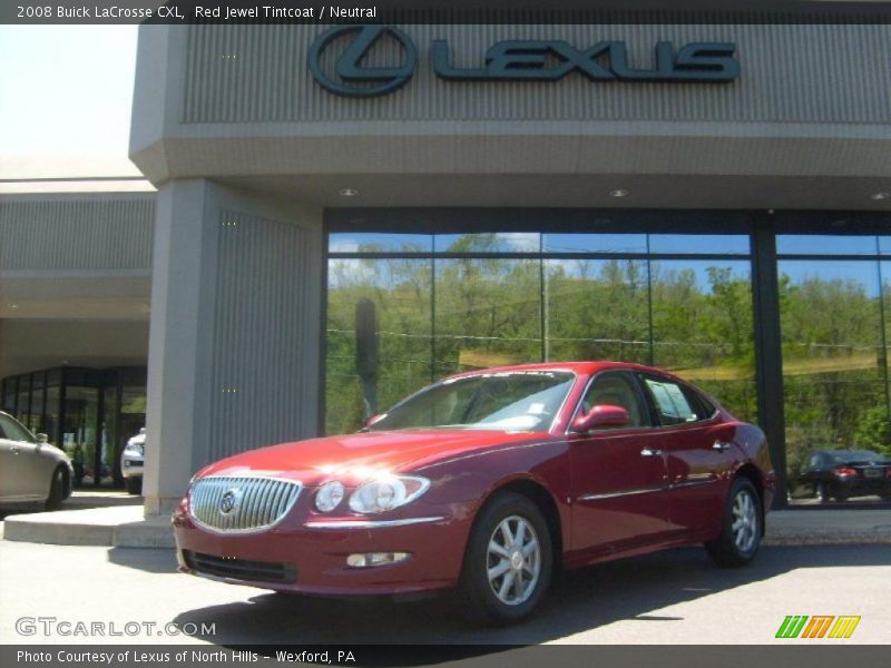 Red Jewel Tintcoat / Neutral 2008 Buick LaCrosse CXL