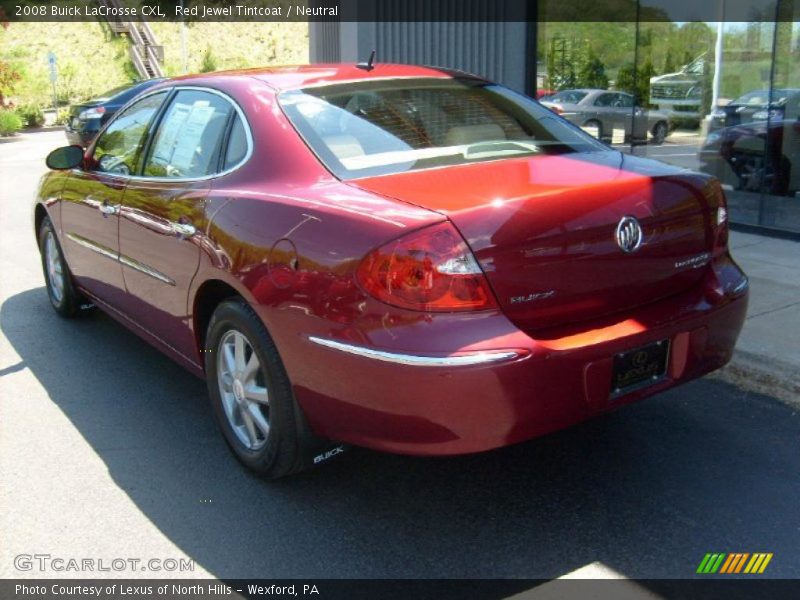 Red Jewel Tintcoat / Neutral 2008 Buick LaCrosse CXL