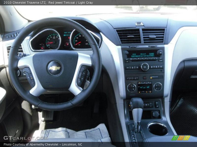 Red Jewel Tintcoat / Light Gray 2010 Chevrolet Traverse LTZ