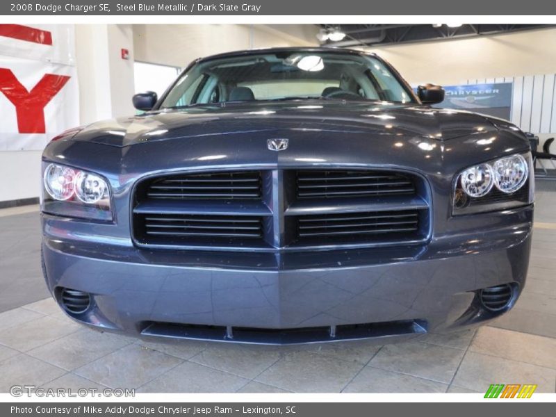 Steel Blue Metallic / Dark Slate Gray 2008 Dodge Charger SE