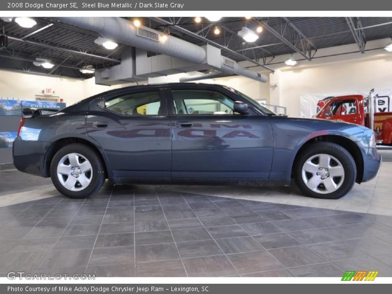Steel Blue Metallic / Dark Slate Gray 2008 Dodge Charger SE