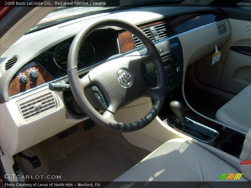 Red Jewel Tintcoat / Neutral 2008 Buick LaCrosse CXL
