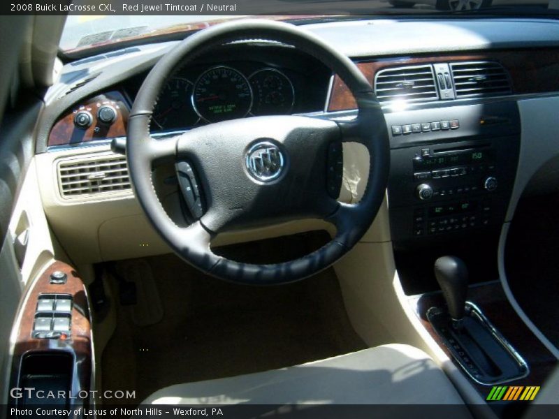 Red Jewel Tintcoat / Neutral 2008 Buick LaCrosse CXL