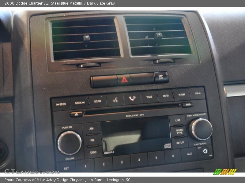 Steel Blue Metallic / Dark Slate Gray 2008 Dodge Charger SE