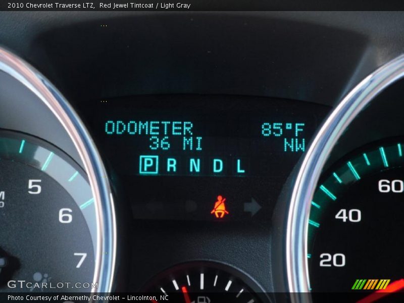 Red Jewel Tintcoat / Light Gray 2010 Chevrolet Traverse LTZ