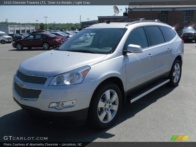 Silver Ice Metallic / Light Gray 2010 Chevrolet Traverse LTZ