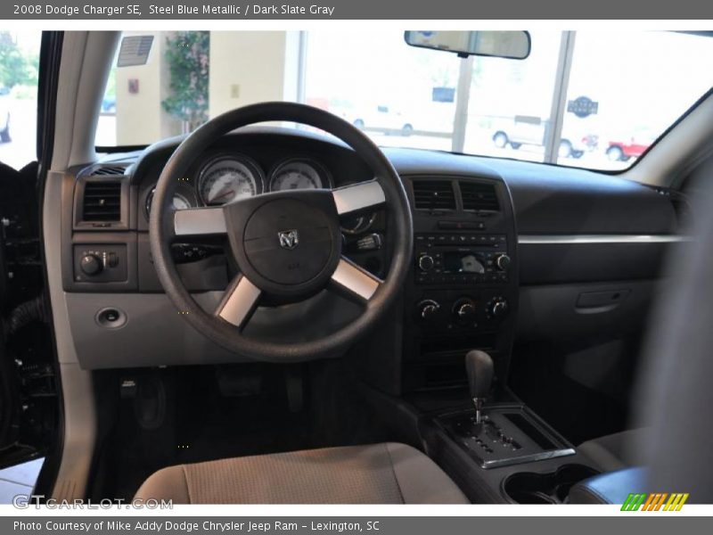 Steel Blue Metallic / Dark Slate Gray 2008 Dodge Charger SE