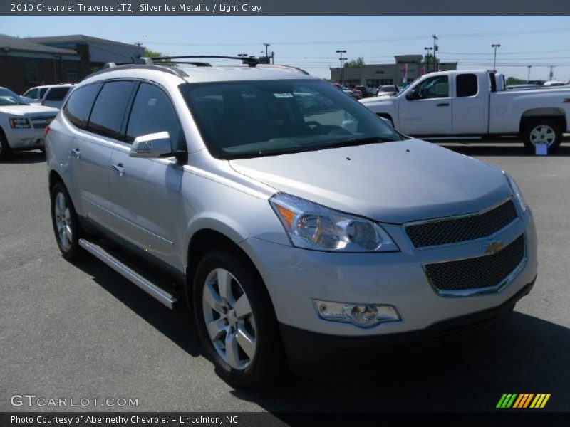 Silver Ice Metallic / Light Gray 2010 Chevrolet Traverse LTZ