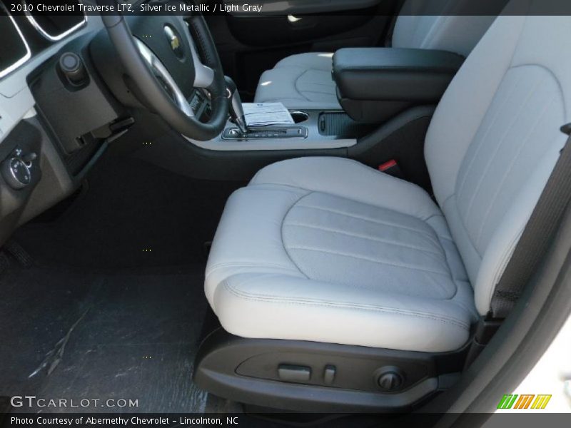 Silver Ice Metallic / Light Gray 2010 Chevrolet Traverse LTZ