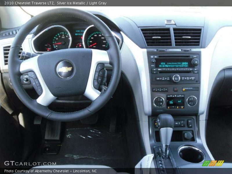 Silver Ice Metallic / Light Gray 2010 Chevrolet Traverse LTZ