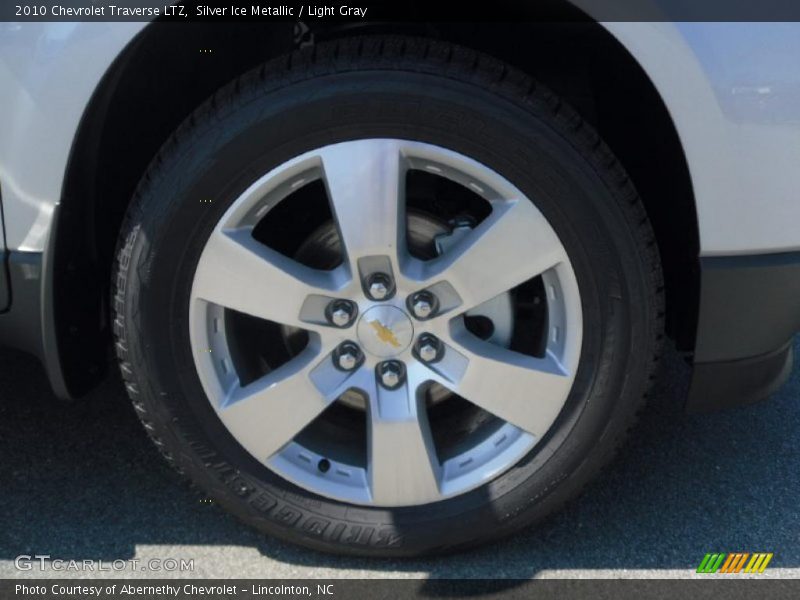 Silver Ice Metallic / Light Gray 2010 Chevrolet Traverse LTZ