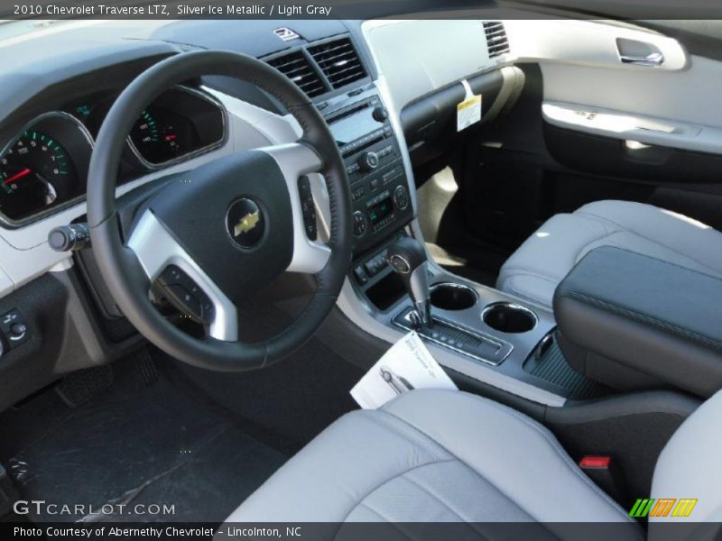 Silver Ice Metallic / Light Gray 2010 Chevrolet Traverse LTZ