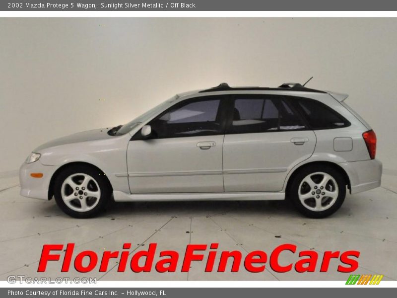 Sunlight Silver Metallic / Off Black 2002 Mazda Protege 5 Wagon