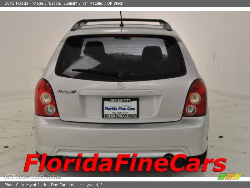 Sunlight Silver Metallic / Off Black 2002 Mazda Protege 5 Wagon