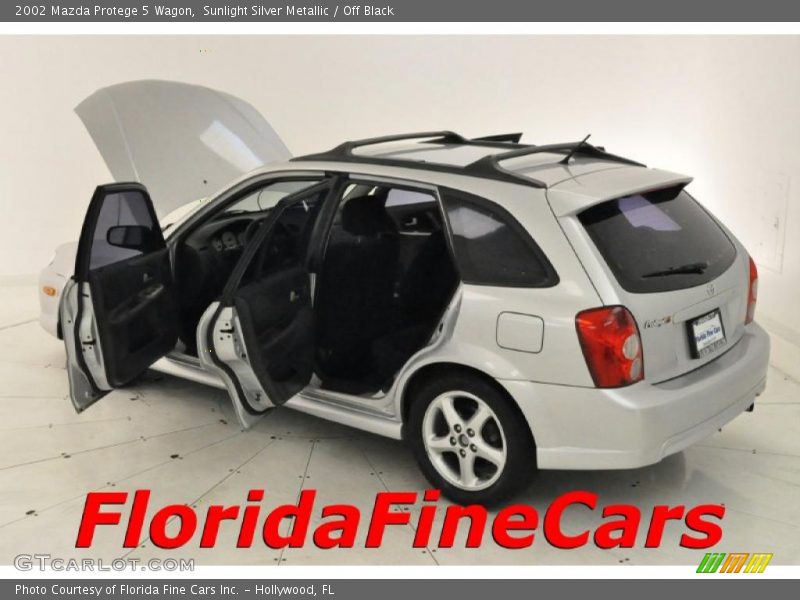 Sunlight Silver Metallic / Off Black 2002 Mazda Protege 5 Wagon