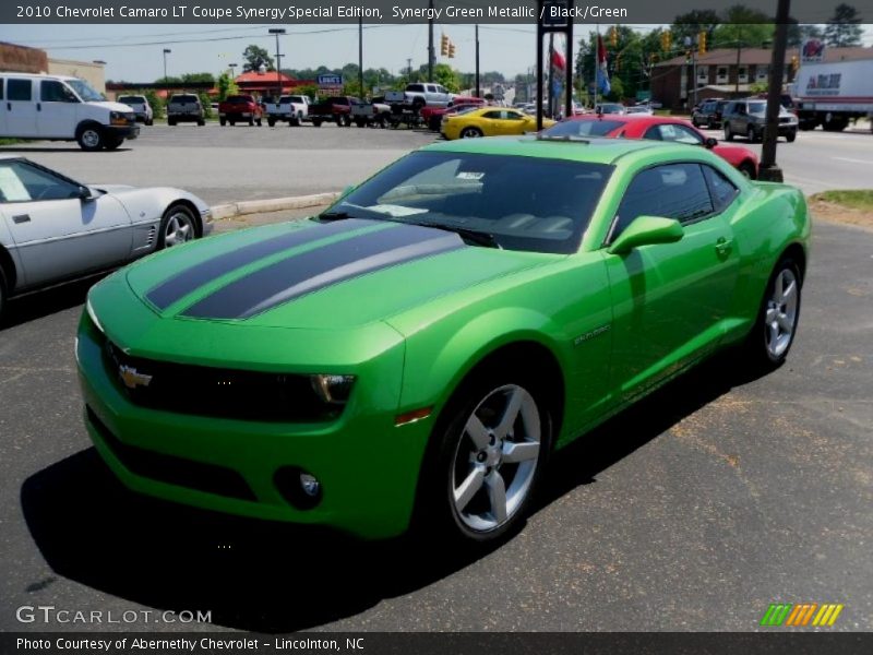 Synergy Green Metallic / Black/Green 2010 Chevrolet Camaro LT Coupe Synergy Special Edition