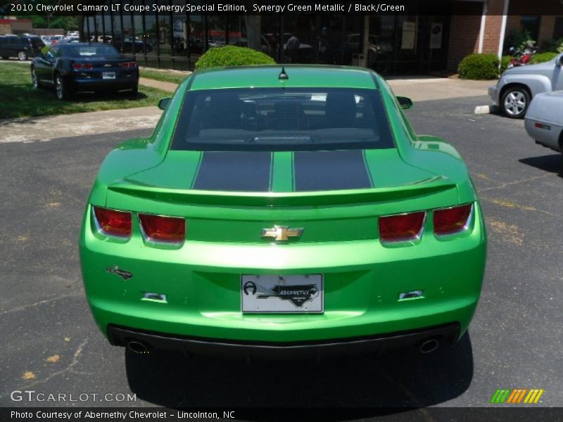 Synergy Green Metallic / Black/Green 2010 Chevrolet Camaro LT Coupe Synergy Special Edition
