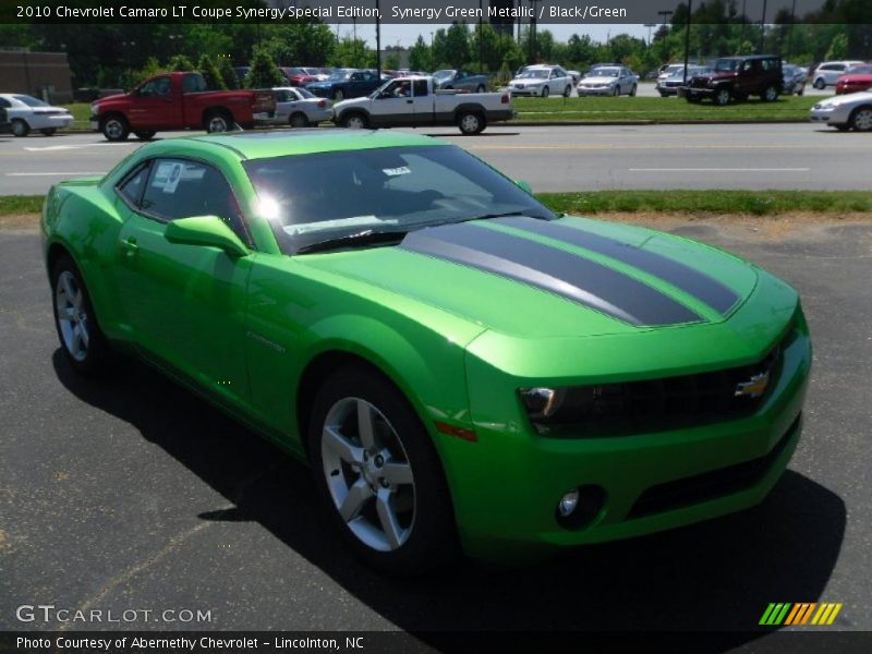 Synergy Green Metallic / Black/Green 2010 Chevrolet Camaro LT Coupe Synergy Special Edition