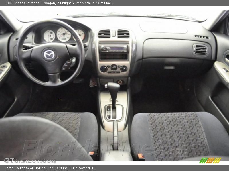 Sunlight Silver Metallic / Off Black 2002 Mazda Protege 5 Wagon
