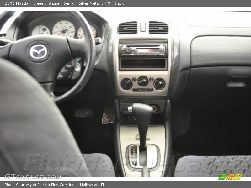 Sunlight Silver Metallic / Off Black 2002 Mazda Protege 5 Wagon