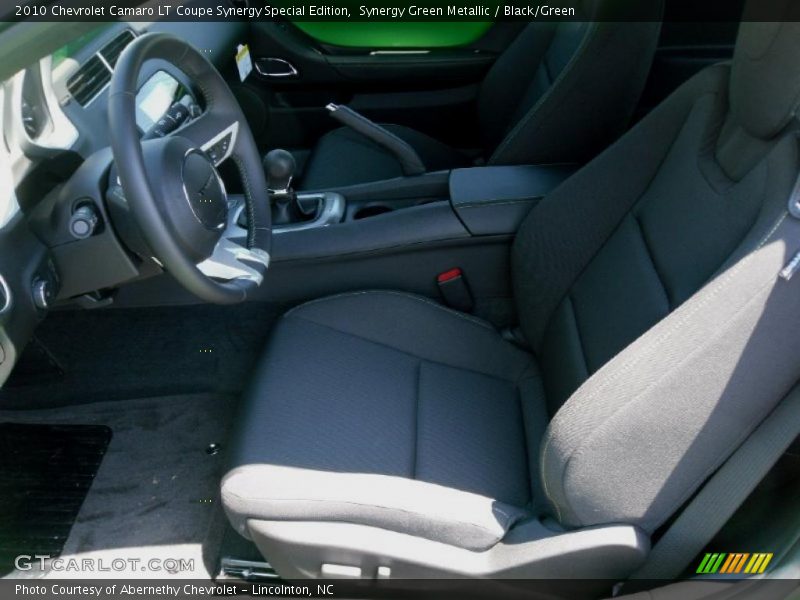 Synergy Green Metallic / Black/Green 2010 Chevrolet Camaro LT Coupe Synergy Special Edition