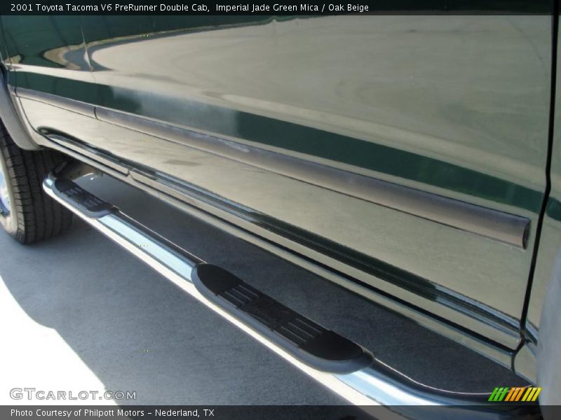 Imperial Jade Green Mica / Oak Beige 2001 Toyota Tacoma V6 PreRunner Double Cab