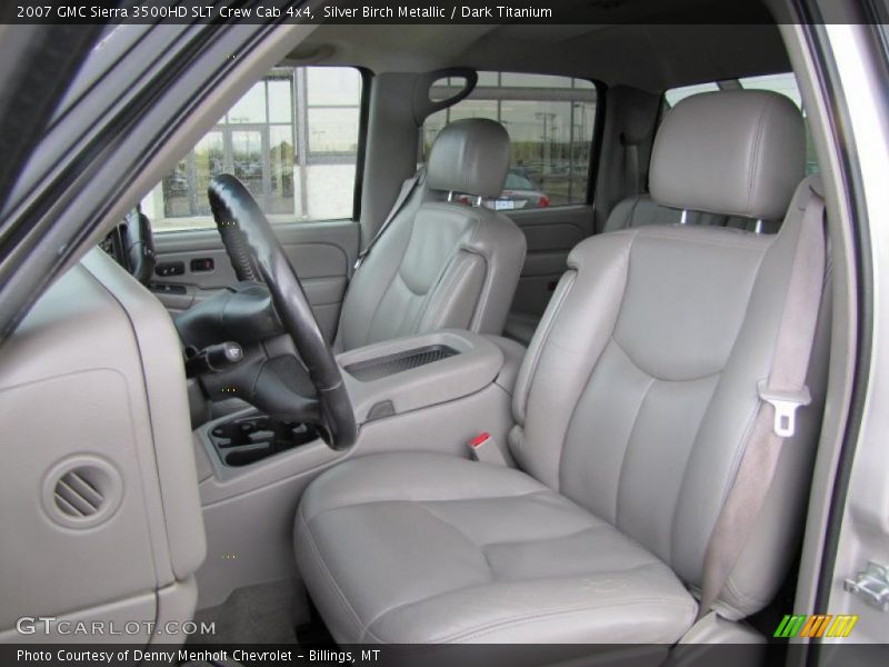 Silver Birch Metallic / Dark Titanium 2007 GMC Sierra 3500HD SLT Crew Cab 4x4