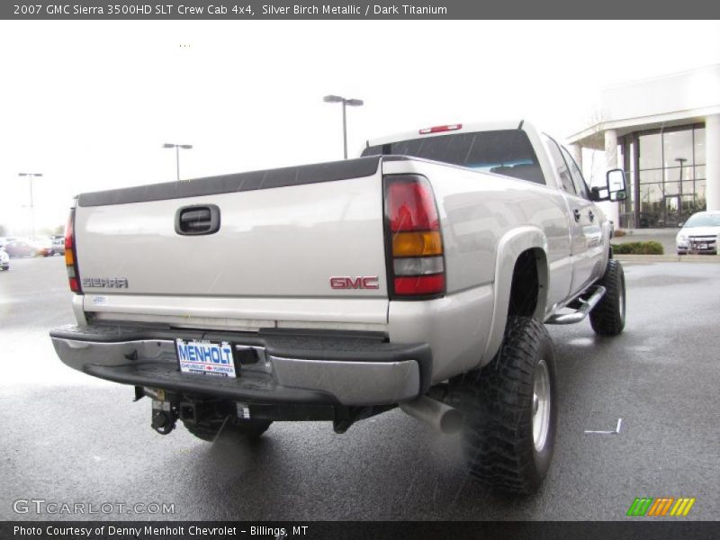 Silver Birch Metallic / Dark Titanium 2007 GMC Sierra 3500HD SLT Crew Cab 4x4