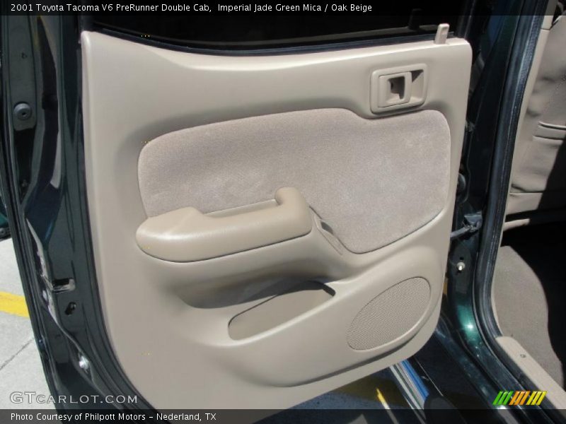 Imperial Jade Green Mica / Oak Beige 2001 Toyota Tacoma V6 PreRunner Double Cab