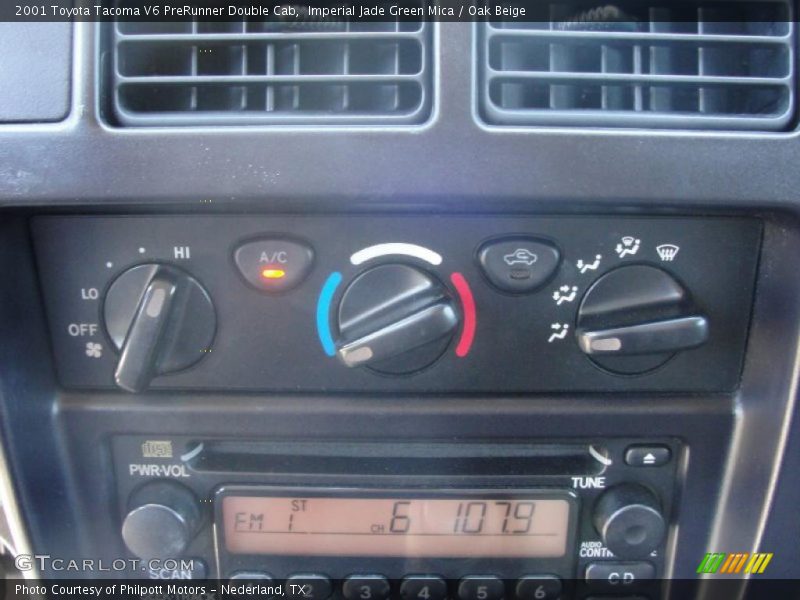 Imperial Jade Green Mica / Oak Beige 2001 Toyota Tacoma V6 PreRunner Double Cab