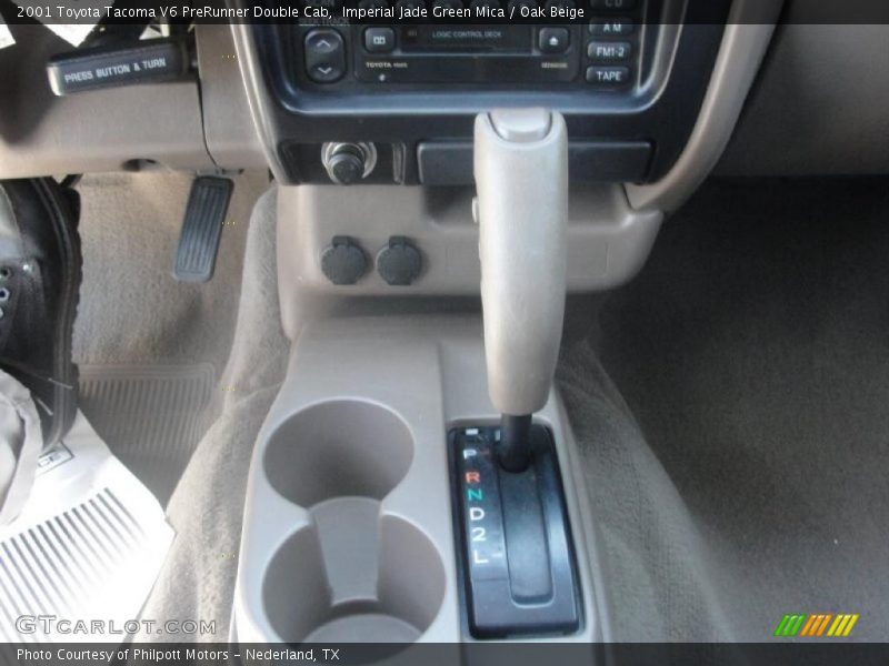 Imperial Jade Green Mica / Oak Beige 2001 Toyota Tacoma V6 PreRunner Double Cab