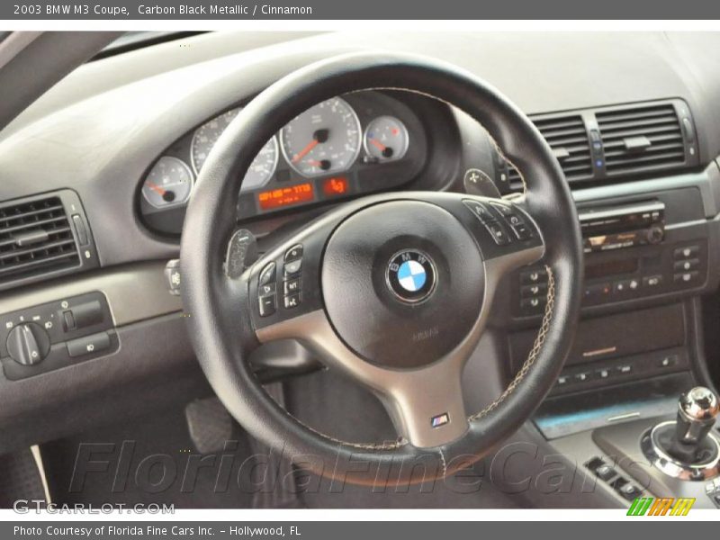 Carbon Black Metallic / Cinnamon 2003 BMW M3 Coupe