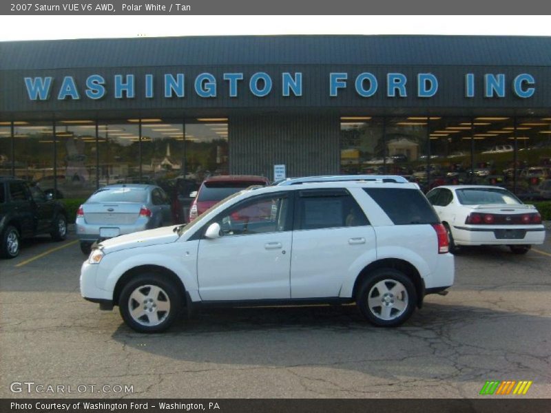 Polar White / Tan 2007 Saturn VUE V6 AWD